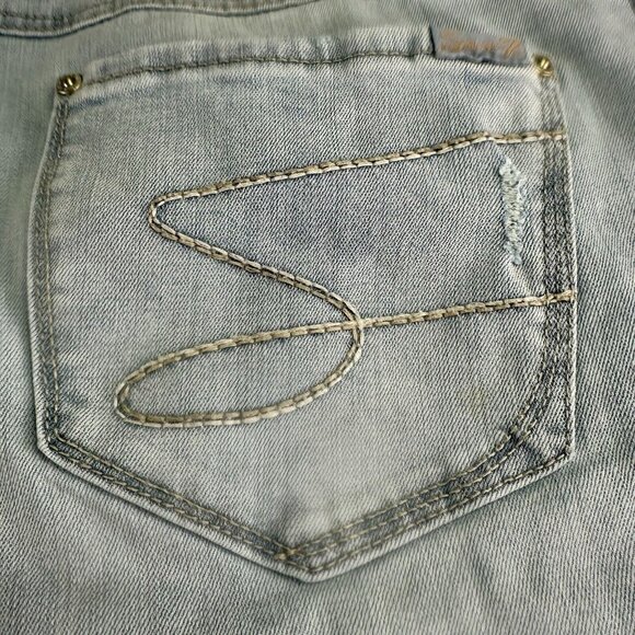 SEVEN7 TummyLess High Rise Skinny Jean Size 16 Amsterdam Wash Slimming Control - Picture 11 of 16